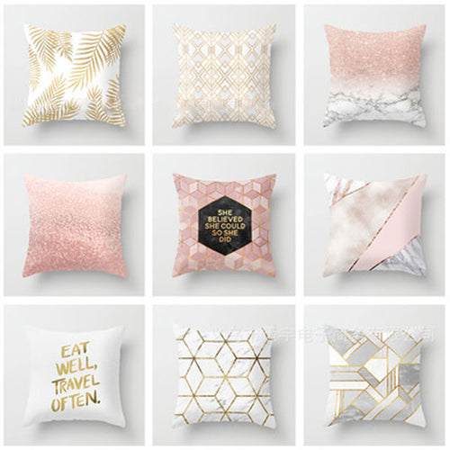 Fashion 45x45 CM Memory Foam Pillow Polyester Letter Case Car Waist Cushion Home Decor Fancy Hot Sale