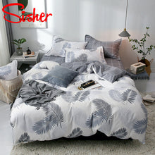 Load image into Gallery viewer, Sisher Simple Bedclothes Bedding Set With Pillowcase Pillow Case Duvet Cover Sets Bed Linen Single Double Full King Size Covers