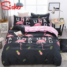 Load image into Gallery viewer, Sisher Simple Bedclothes Bedding Set With Pillowcase Pillow Case Duvet Cover Sets Bed Linen Single Double Full King Size Covers