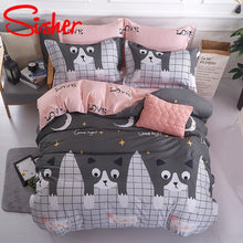 Load image into Gallery viewer, Sisher Simple Bedclothes Bedding Set With Pillowcase Pillow Case Duvet Cover Sets Bed Linen Single Double Full King Size Covers
