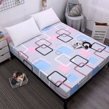 Load image into Gallery viewer, MECEROCK New Printing Bed Mattress Cover Waterproof Mattress Protector Pad Fitted Sheet Separated Water Bed Linens with Elastic