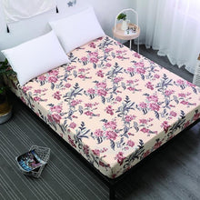 Load image into Gallery viewer, MECEROCK New Printing Bed Mattress Cover Waterproof Mattress Protector Pad Fitted Sheet Separated Water Bed Linens with Elastic