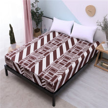 Load image into Gallery viewer, MECEROCK New Printing Bed Mattress Cover Waterproof Mattress Protector Pad Fitted Sheet Separated Water Bed Linens with Elastic