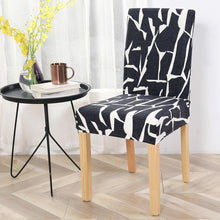 Load image into Gallery viewer, Floral Printing Stretch Elastic Chair Covers Spandex For Wedding Dining Room Office Banquet housse de chaise chair cover