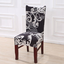 Load image into Gallery viewer, Floral Printing Stretch Elastic Chair Covers Spandex For Wedding Dining Room Office Banquet housse de chaise chair cover