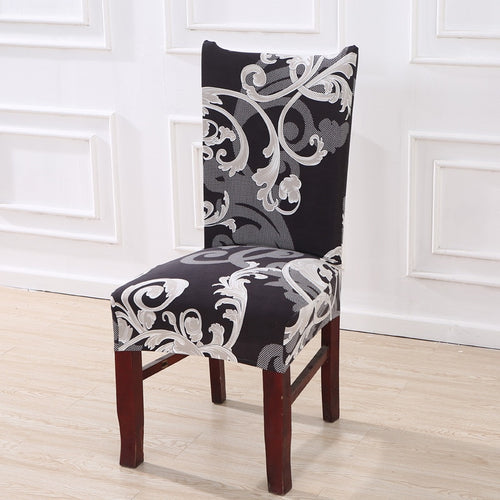 Floral Printing Stretch Elastic Chair Covers Spandex For Wedding Dining Room Office Banquet housse de chaise chair cover