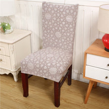 Load image into Gallery viewer, Floral Printing Stretch Elastic Chair Covers Spandex For Wedding Dining Room Office Banquet housse de chaise chair cover