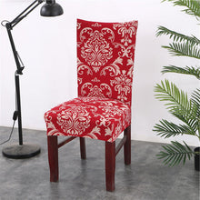 Load image into Gallery viewer, Floral Printing Stretch Elastic Chair Covers Spandex For Wedding Dining Room Office Banquet housse de chaise chair cover